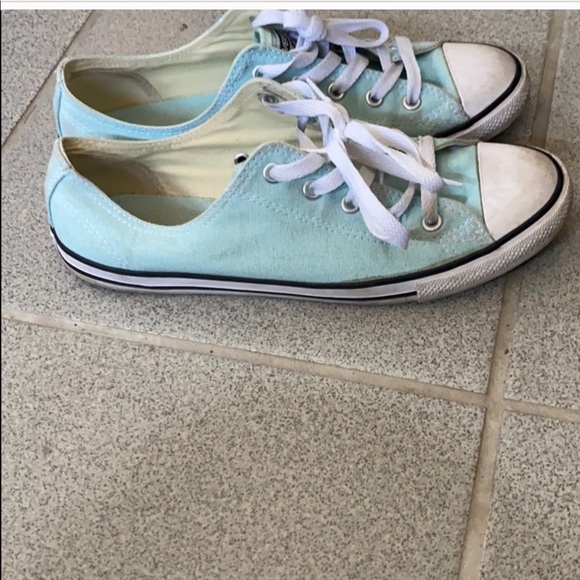 Converse light blue women shoes size 8 - Picture 4 of 6